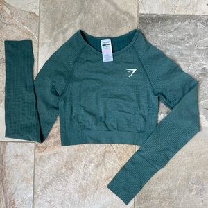 GYMSHARK VITAL SEAMLESS 2.0 LONG SLEEVE CROP TOP